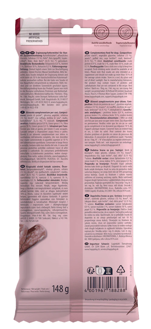 Beetroot Dental Sticks For Dogs x 15 - Image 4