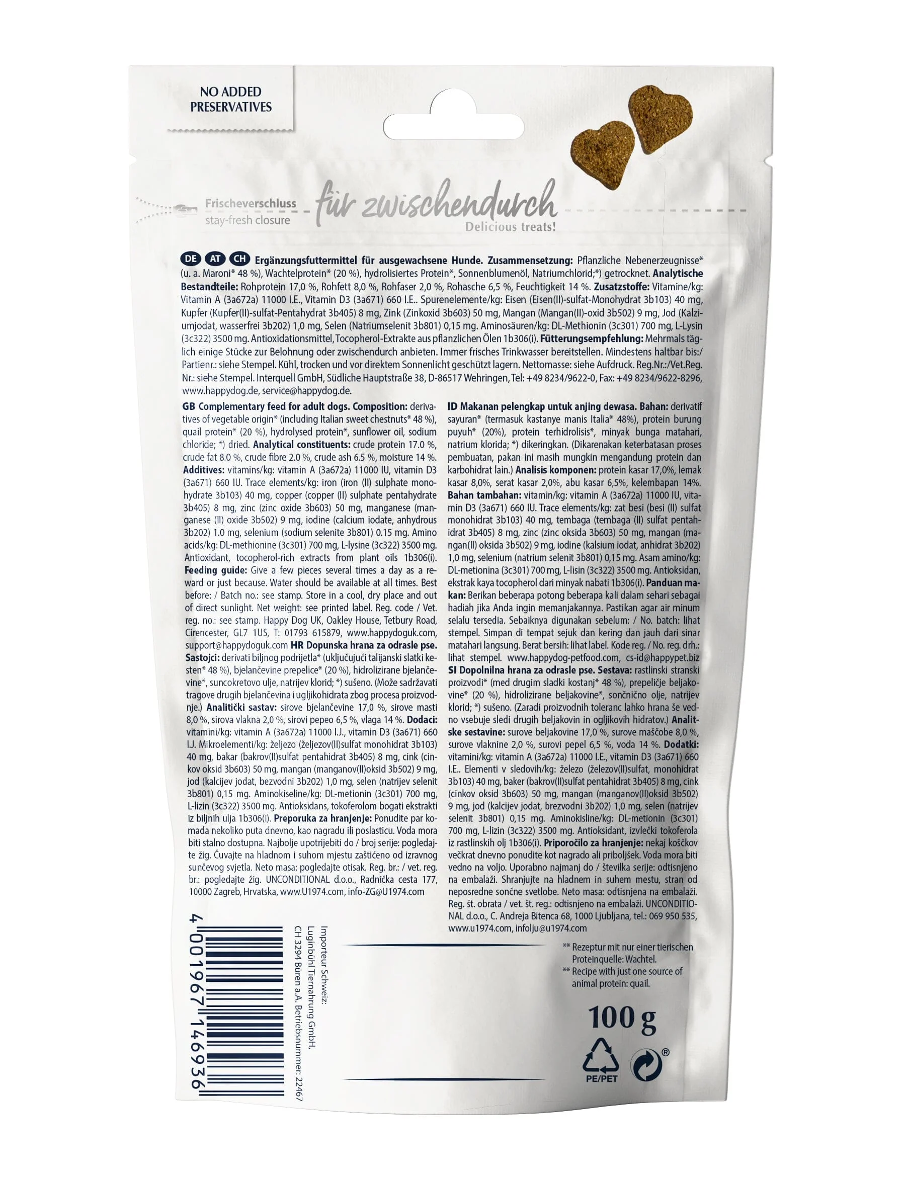 Vet Snack Sensitivity 85g (Quail) - Image 2